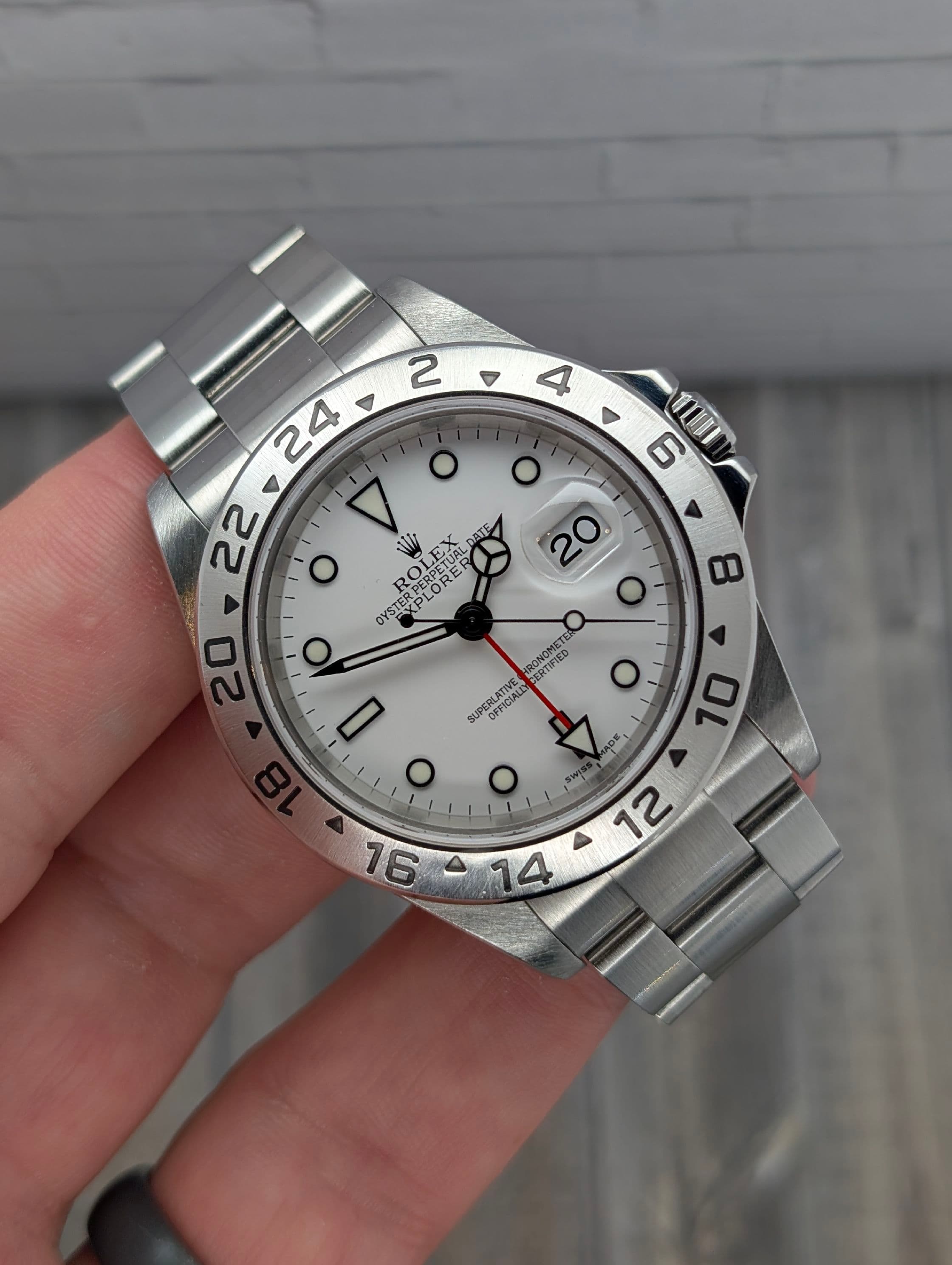Rolex Explorer II Polar front view