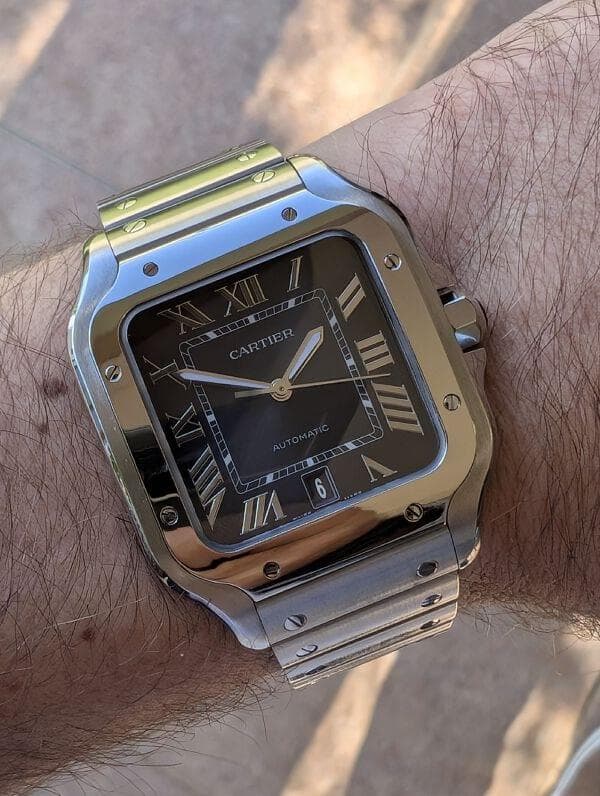 Cartier Santos front view
